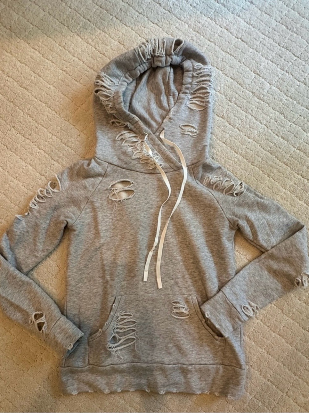 Alo Distressed Hoodie Size Small